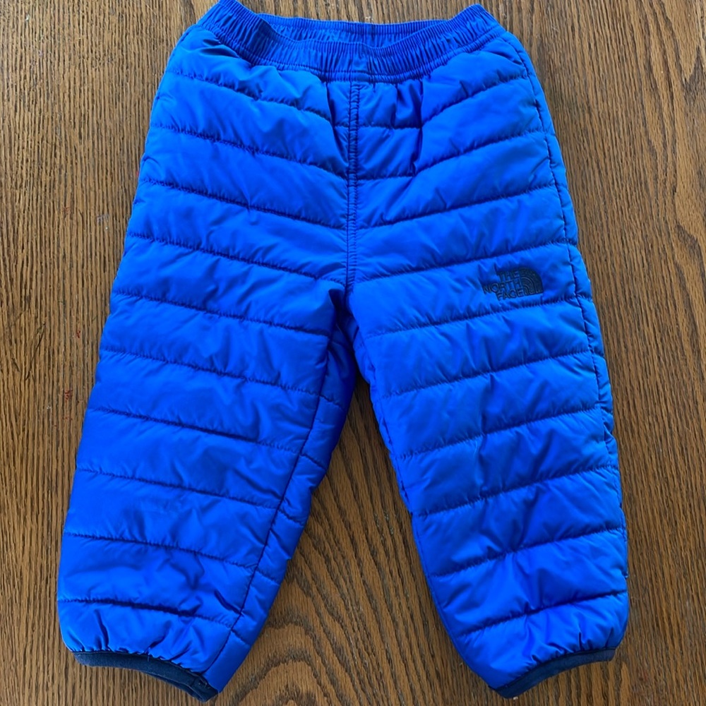 The North Face toddler baby snow pants reversible